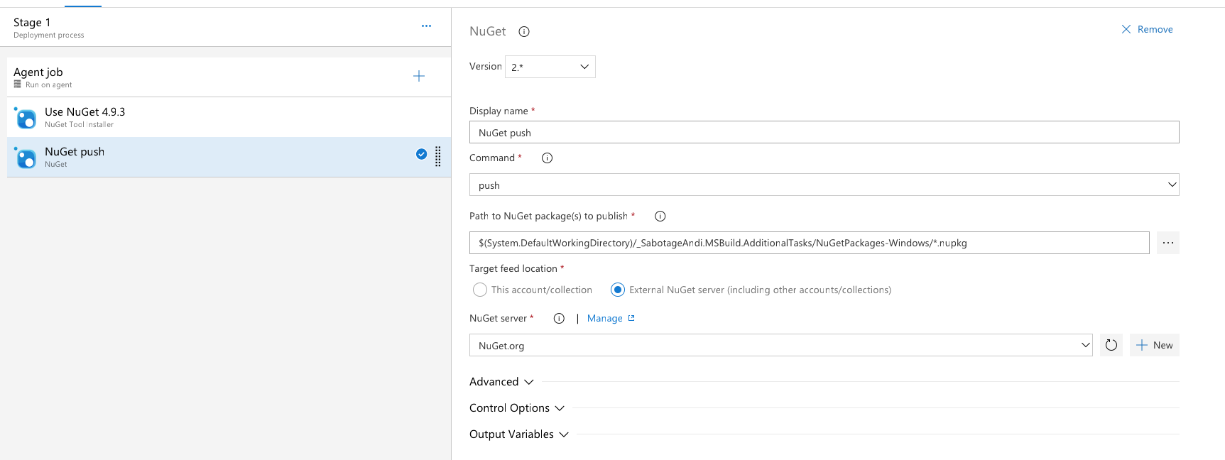 release pipeline detail